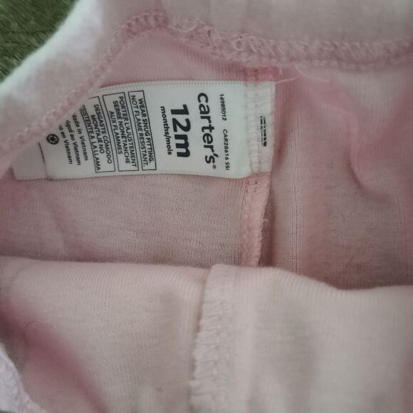 3/$15 Carter's Christmas pajamas 12 M - Picture 4 of 4